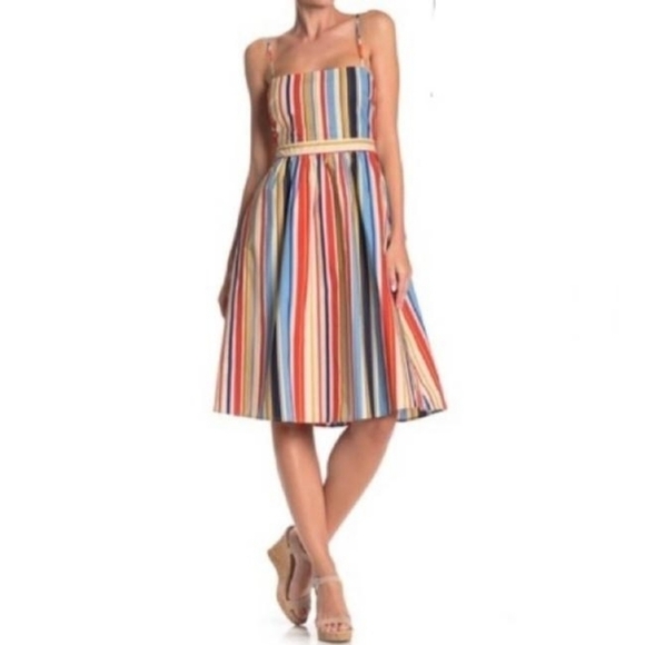 ASTR The Label Striped Multi Color Apron Dress - Picture 5 of 11